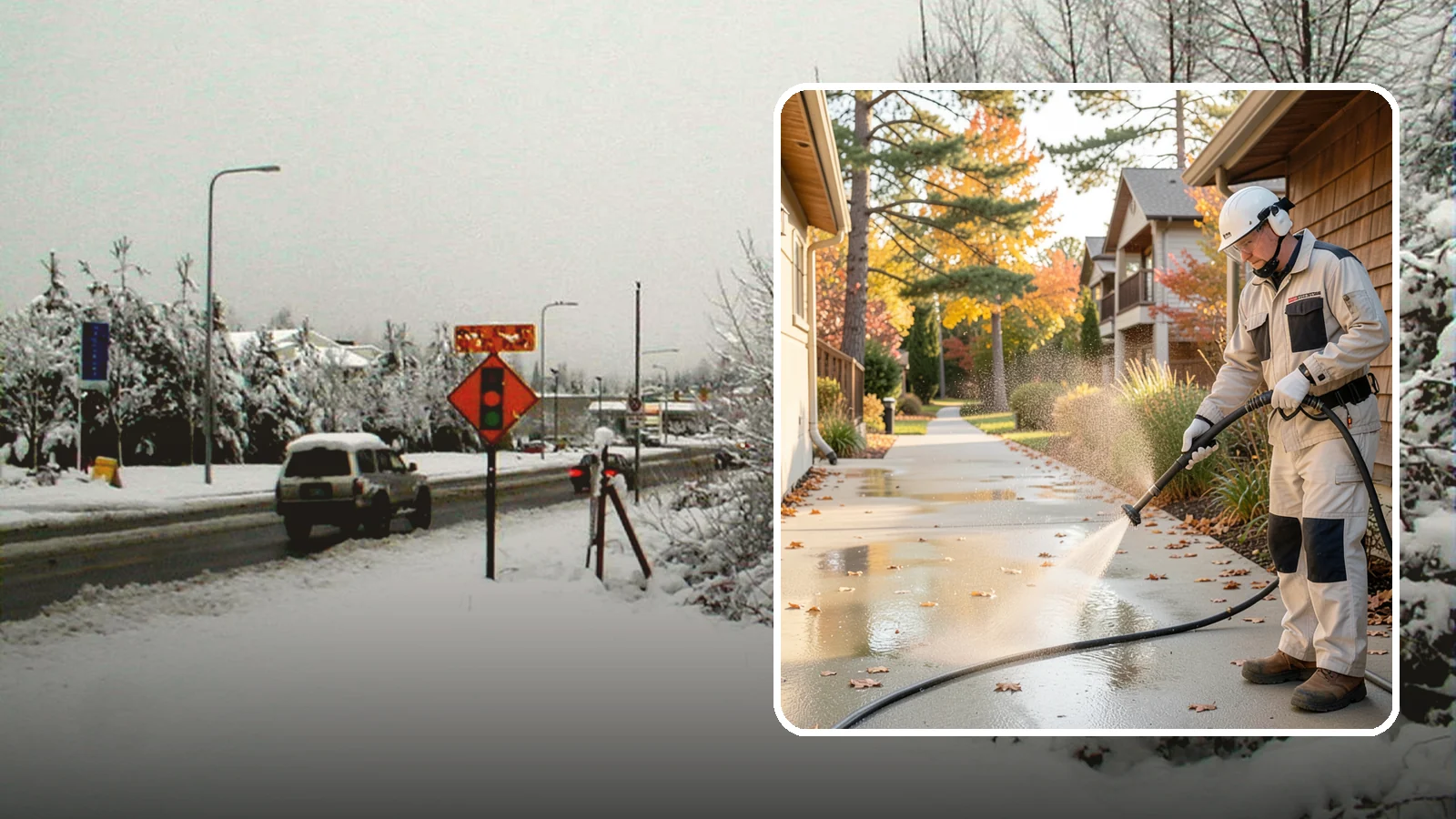 Apartment Breezeway Cleaning in Newcastle, King County, WA - Cleaning of apartment breezeways and shared corridors that clears dirt, spills, cobwebs, and algae from the walkways residents...