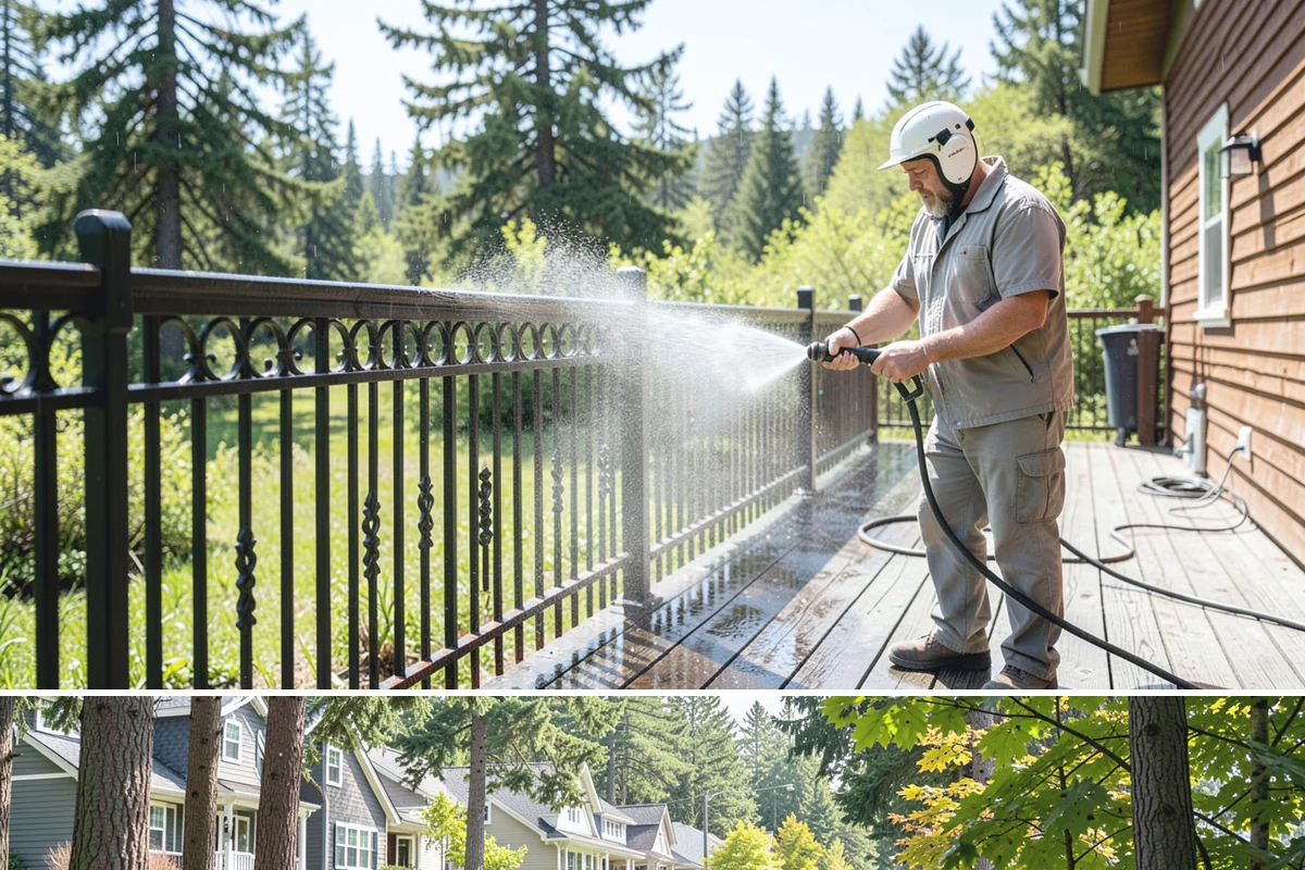 Apartment Breezeway Cleaning in Normandy Park, King County, WA - Quarterly cleaning keeps breezeways safe year-round, with extra visits in fall and winter when damp corridors grow algae fastest.
