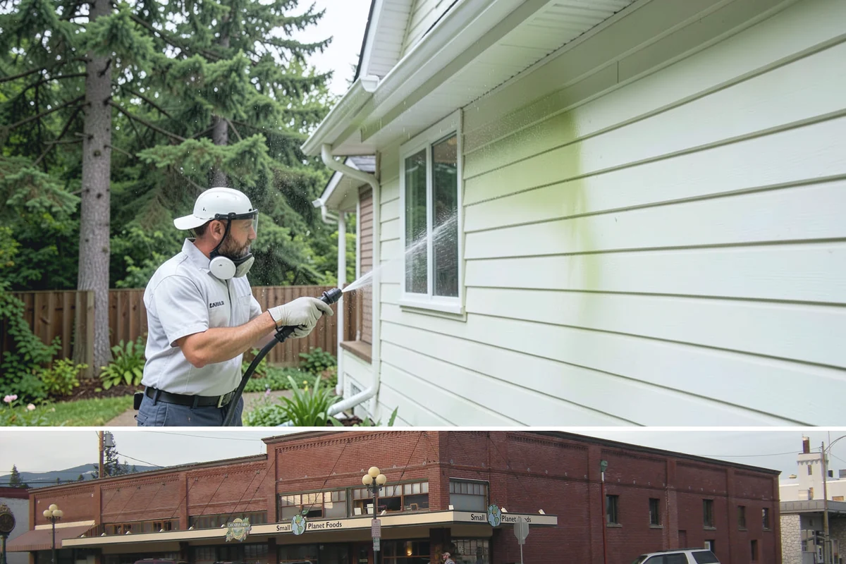 Apartment Breezeway Cleaning in Sedro-Woolley, Skagit County, WA - Quarterly cleaning keeps breezeways safe year-round, with extra visits in fall and winter when damp corridors grow algae fastest.