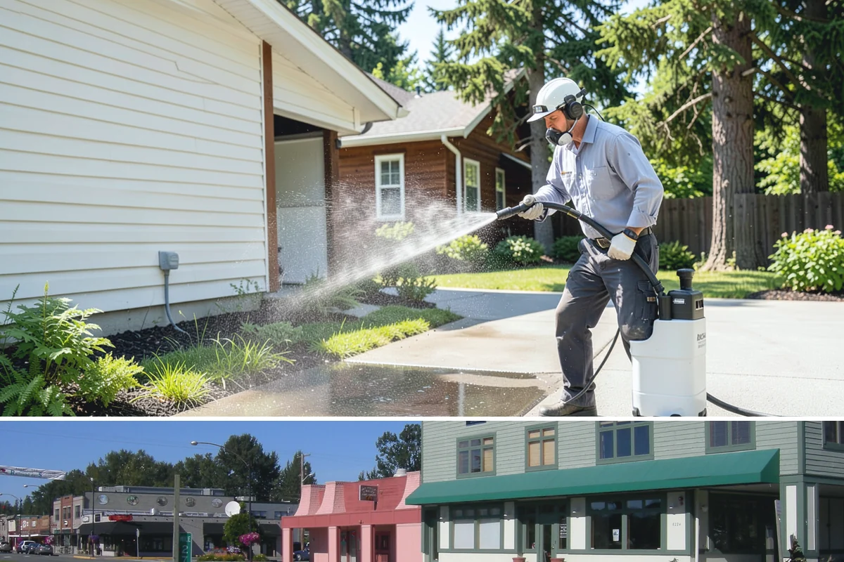 Apartment Breezeway Cleaning in Snoqualmie, King County, WA - Quarterly cleaning keeps breezeways safe year-round, with extra visits in fall and winter when damp corridors grow algae fastest.