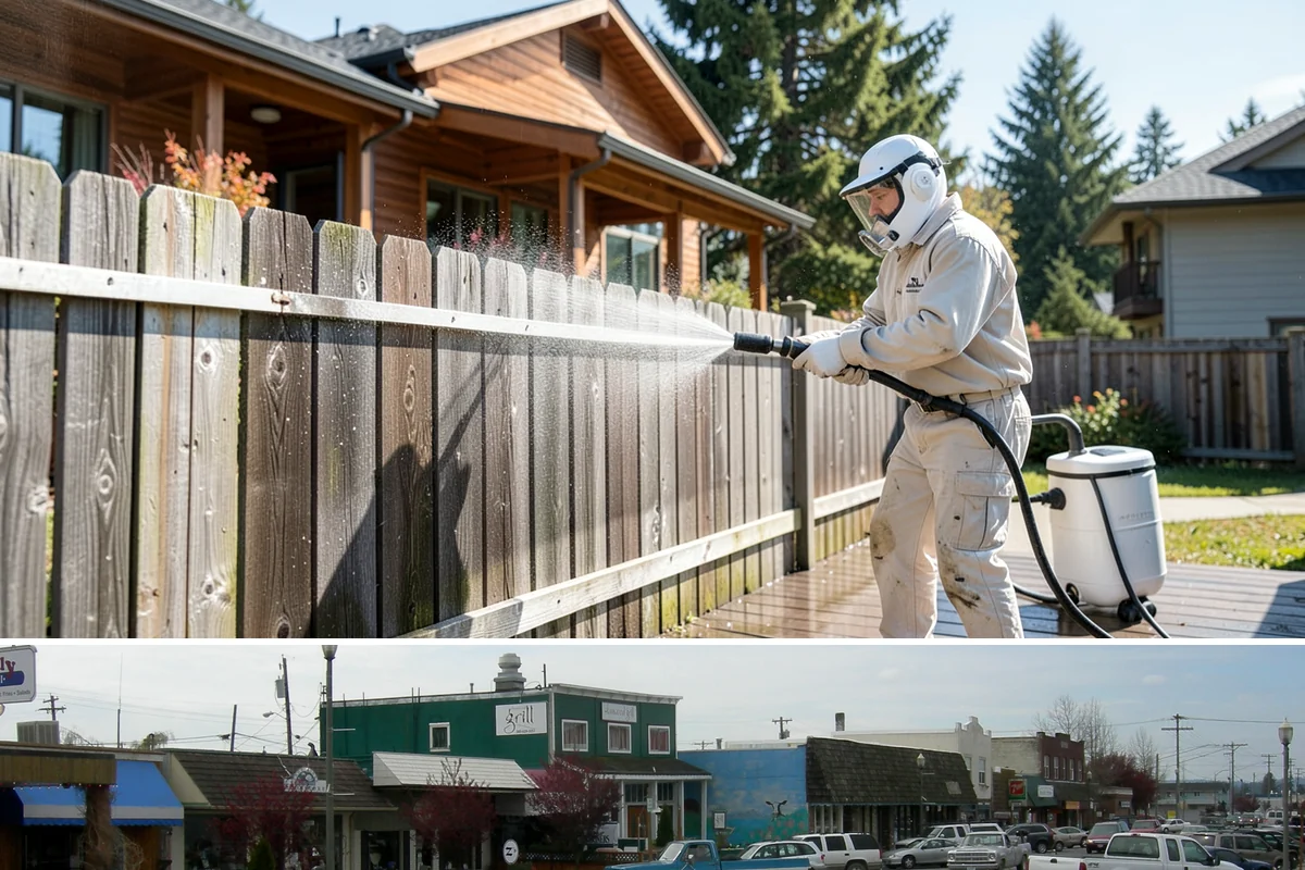 Apartment Breezeway Cleaning in Stanwood, Snohomish County, WA - Quarterly cleaning keeps breezeways safe year-round, with extra visits in fall and winter when damp corridors grow algae fastest.
