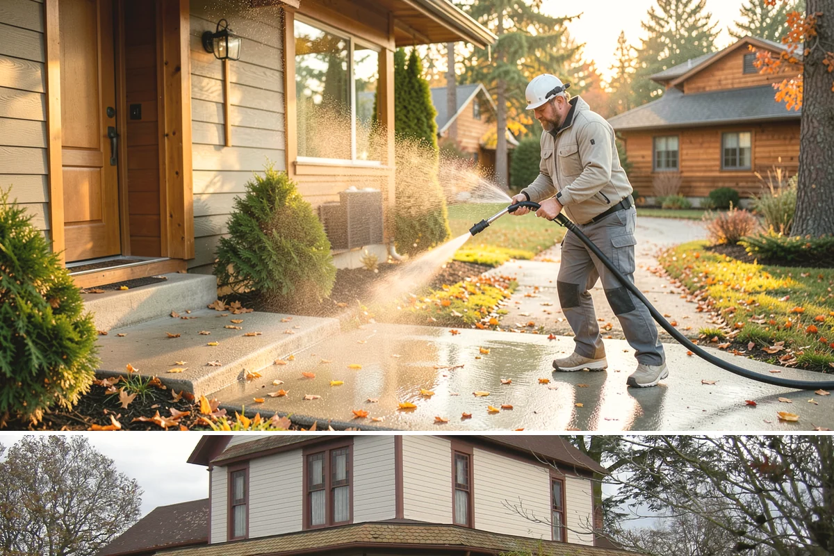 Apartment Breezeway Cleaning in Sumner, Pierce County, WA - Quarterly cleaning keeps breezeways safe year-round, with extra visits in fall and winter when damp corridors grow algae fastest.