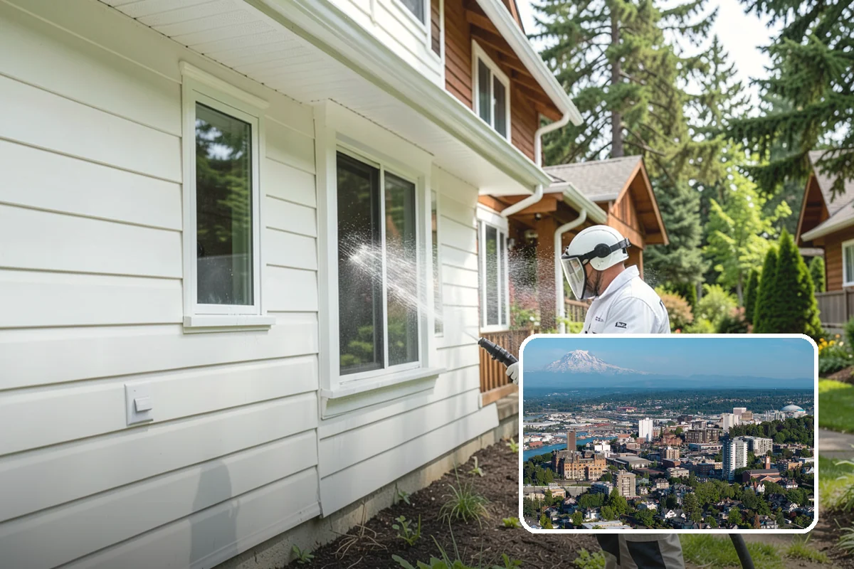 Apartment Breezeway Cleaning in Tacoma, Pierce County, WA - Clears slick algae from covered corridor floors
