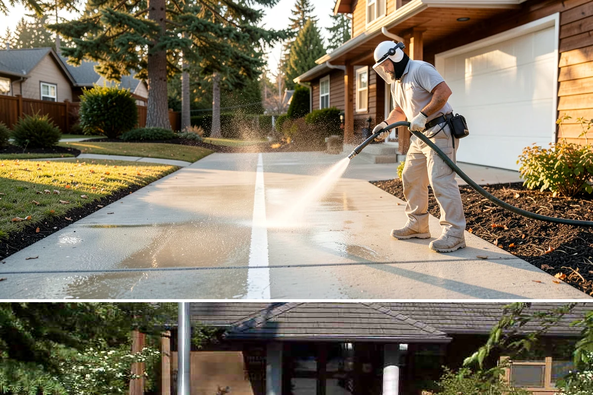 Apartment Breezeway Cleaning in Yarrow Point, King County, WA - Quarterly cleaning keeps breezeways safe year-round, with extra visits in fall and winter when damp corridors grow algae fastest.