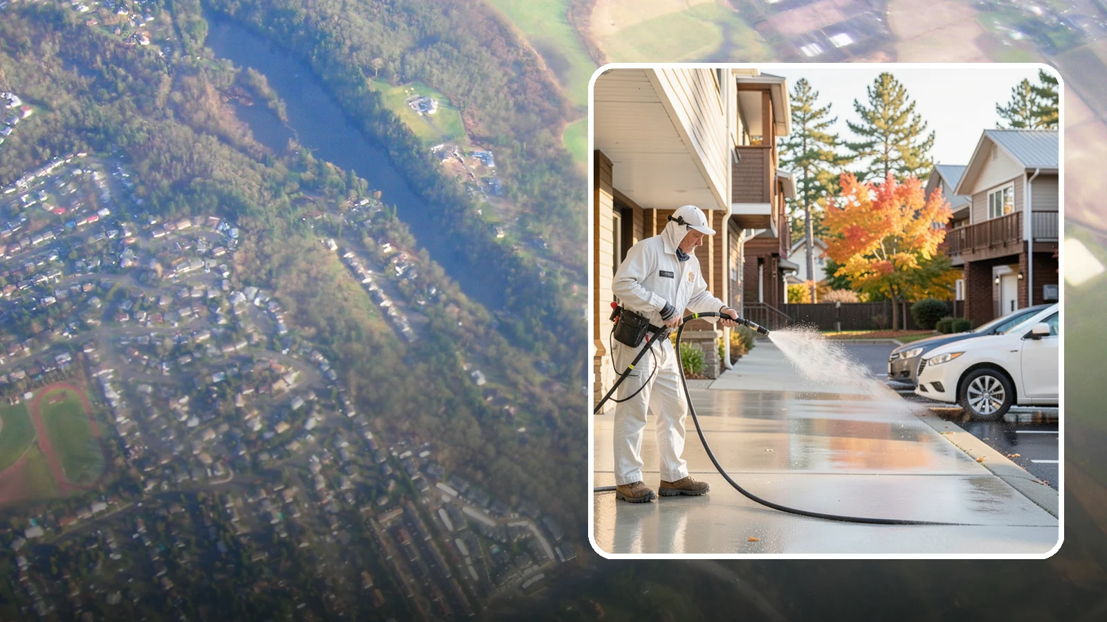 Apartment Pressure Washing in Algona, King County, WA - We keep Washington apartment complexes clean from breezeways to parking areas so residents feel proud to come home.