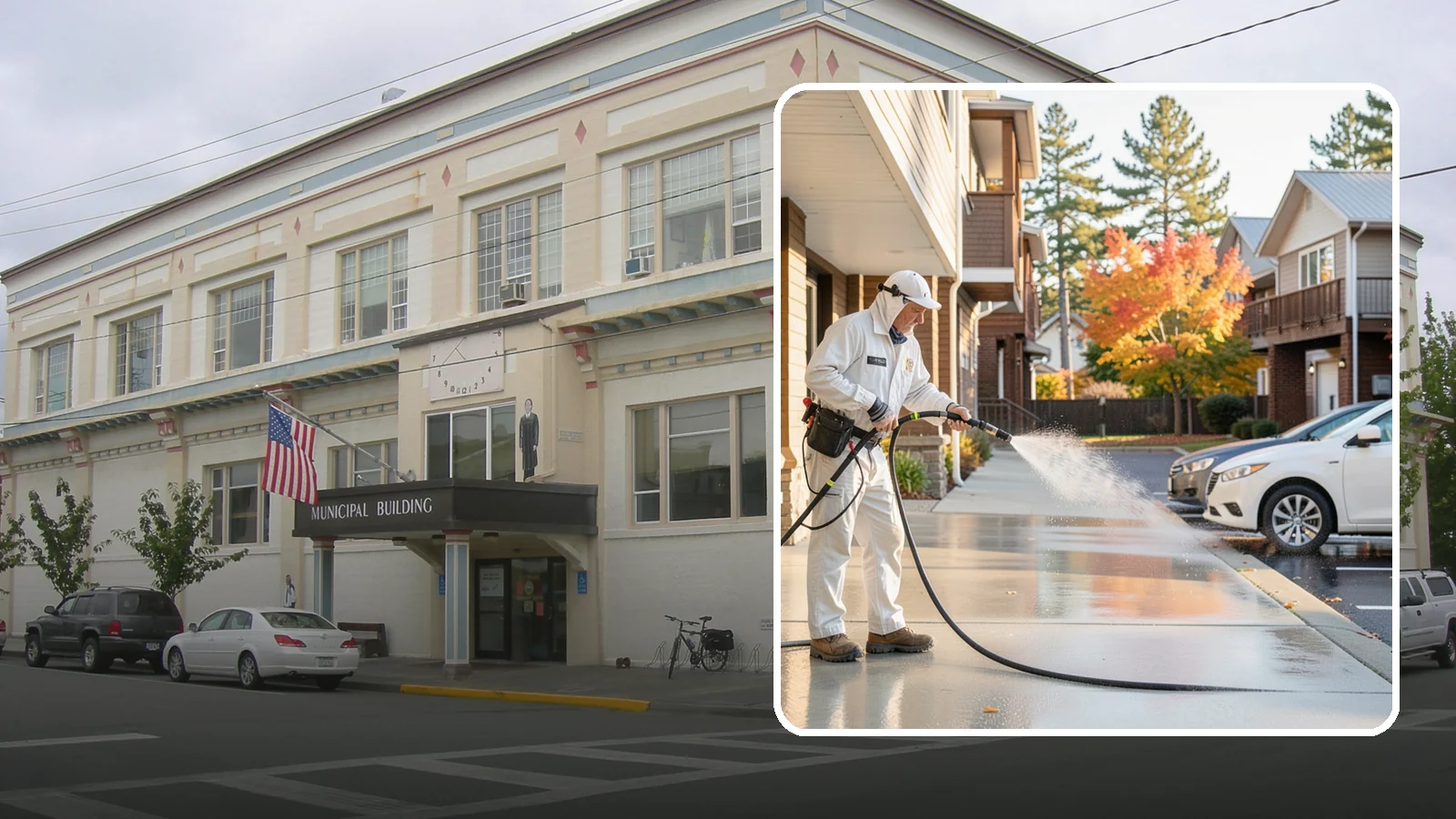 Apartment Pressure Washing in Anacortes, Skagit County, WA - We keep Washington apartment complexes clean from breezeways to parking areas so residents feel proud to come home.