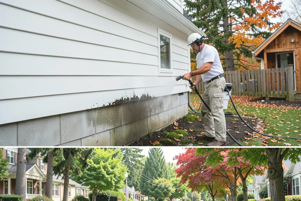 Apartment Pressure Washing in Beaux Arts Village, King County, WA - Stairwells and breezeways benefit from twice-yearly cleaning, ideally in spring and fall, to fight persistent Northwest moisture.