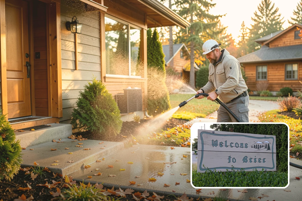 Apartment Pressure Washing in Brier, Snohomish County, WA - Improves leasing appeal for prospective tenants