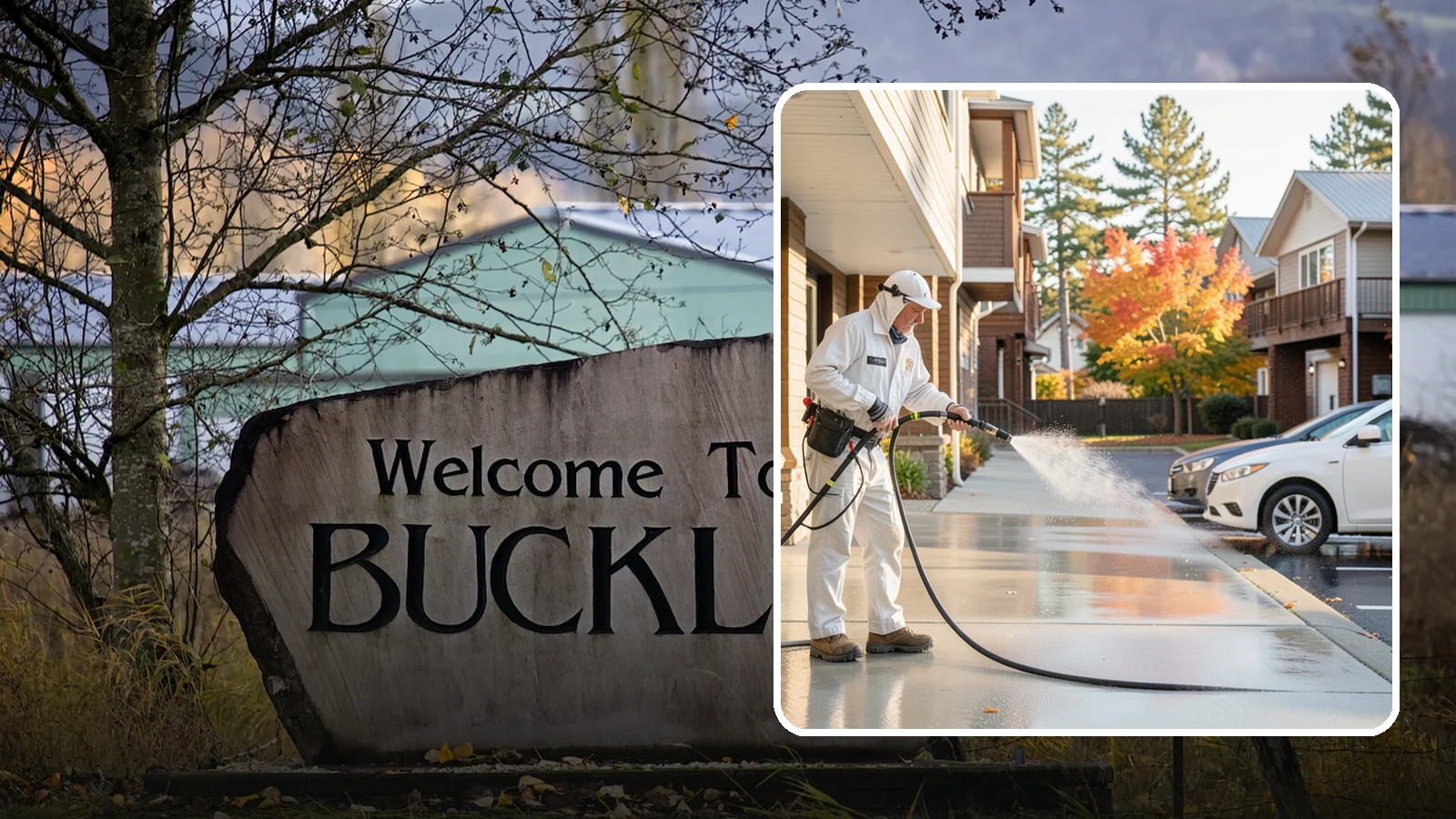 Apartment Pressure Washing in Buckley, Pierce County, WA - We keep Washington apartment complexes clean from breezeways to parking areas so residents feel proud to come home.
