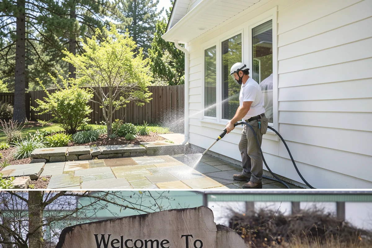 Apartment Pressure Washing in Buckley, Pierce County, WA - Stairwells and breezeways benefit from twice-yearly cleaning, ideally in spring and fall, to fight persistent Northwest moisture.