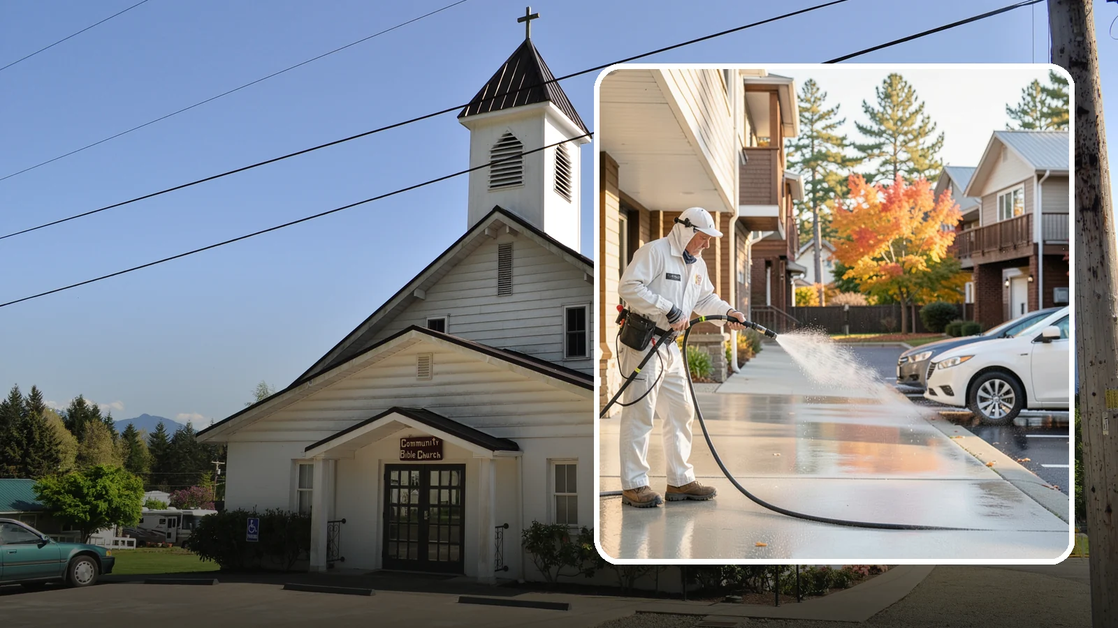 Apartment Pressure Washing in Concrete, Skagit County, WA - We keep Washington apartment complexes clean from breezeways to parking areas so residents feel proud to come home.