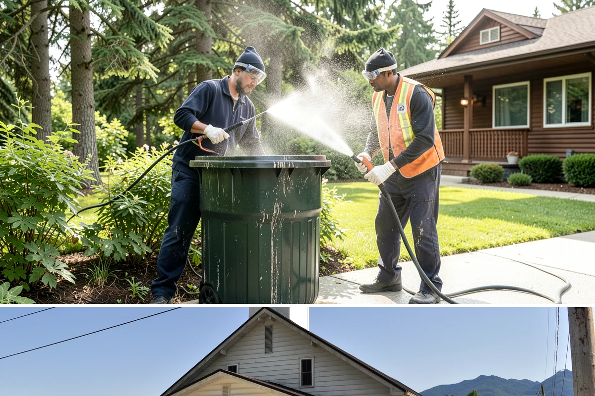 Apartment Pressure Washing in Concrete, Skagit County, WA - Stairwells and breezeways benefit from twice-yearly cleaning, ideally in spring and fall, to fight persistent Northwest moisture.