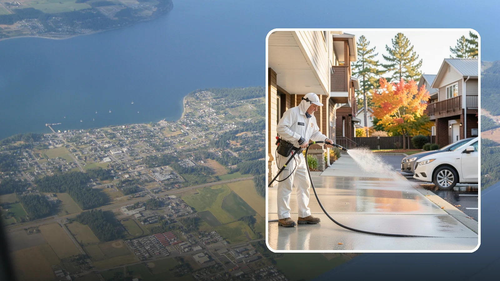 Apartment Pressure Washing in Coupeville, Island County, WA - We keep Washington apartment complexes clean from breezeways to parking areas so residents feel proud to come home.