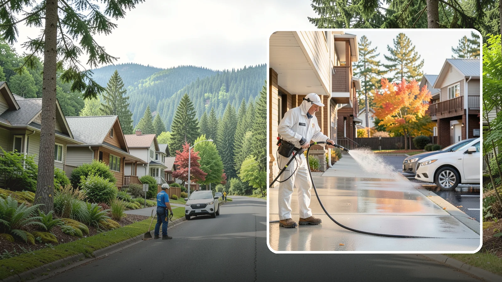 Apartment Pressure Washing in Darrington, Snohomish County, WA - We keep Washington apartment complexes clean from breezeways to parking areas so residents feel proud to come home.