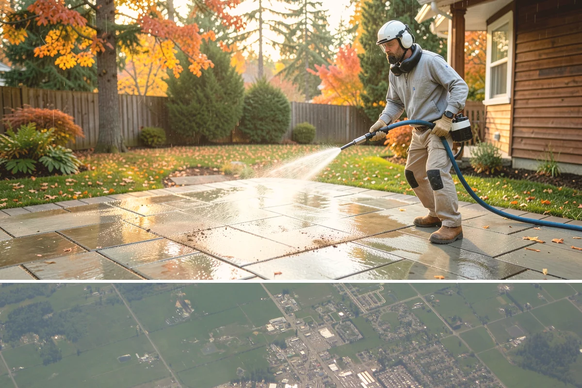 Apartment Pressure Washing in Enumclaw, King County, WA - Stairwells and breezeways benefit from twice-yearly cleaning, ideally in spring and fall, to fight persistent Northwest moisture.