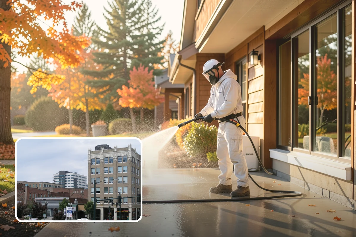 Apartment Pressure Washing in Everett, Snohomish County, WA - Improves leasing appeal for prospective tenants