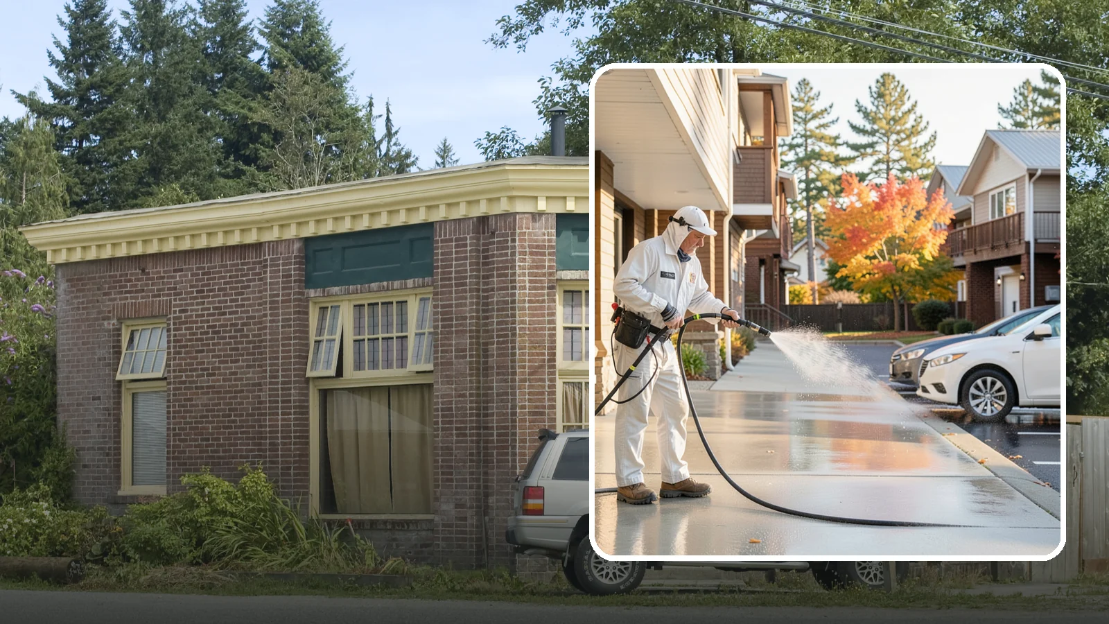 Apartment Pressure Washing in Hamilton, Skagit County, WA - We keep Washington apartment complexes clean from breezeways to parking areas so residents feel proud to come home.