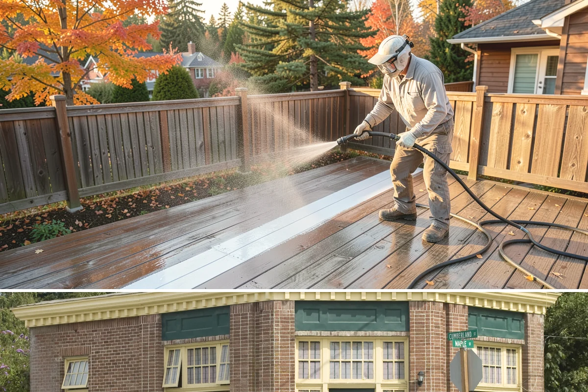 Apartment Pressure Washing in Hamilton, Skagit County, WA - Stairwells and breezeways benefit from twice-yearly cleaning, ideally in spring and fall, to fight persistent Northwest moisture.