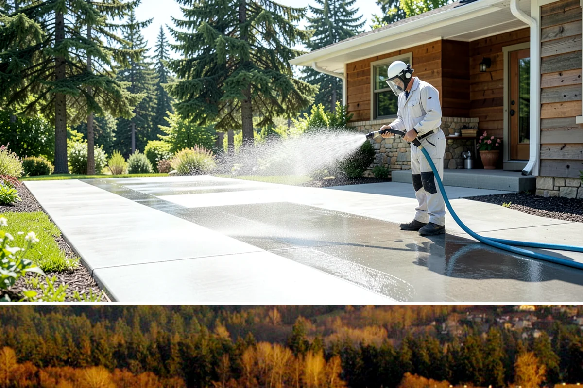 Apartment Pressure Washing in Kenmore, King County, WA - Stairwells and breezeways benefit from twice-yearly cleaning, ideally in spring and fall, to fight persistent Northwest moisture.