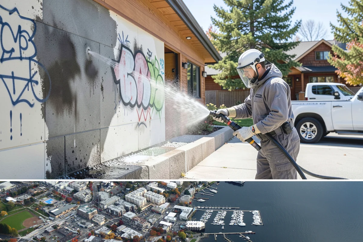 Apartment Pressure Washing in Kirkland, King County, WA - Stairwells and breezeways benefit from twice-yearly cleaning, ideally in spring and fall, to fight persistent Northwest moisture.