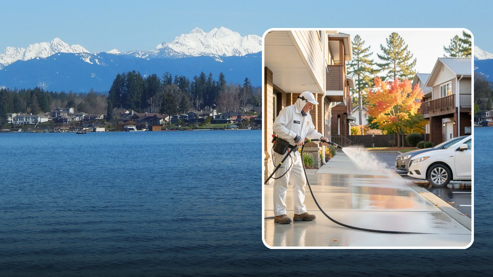 Apartment Pressure Washing in Lake Stevens, Snohomish County, WA - We keep Washington apartment complexes clean from breezeways to parking areas so residents feel proud to come home.