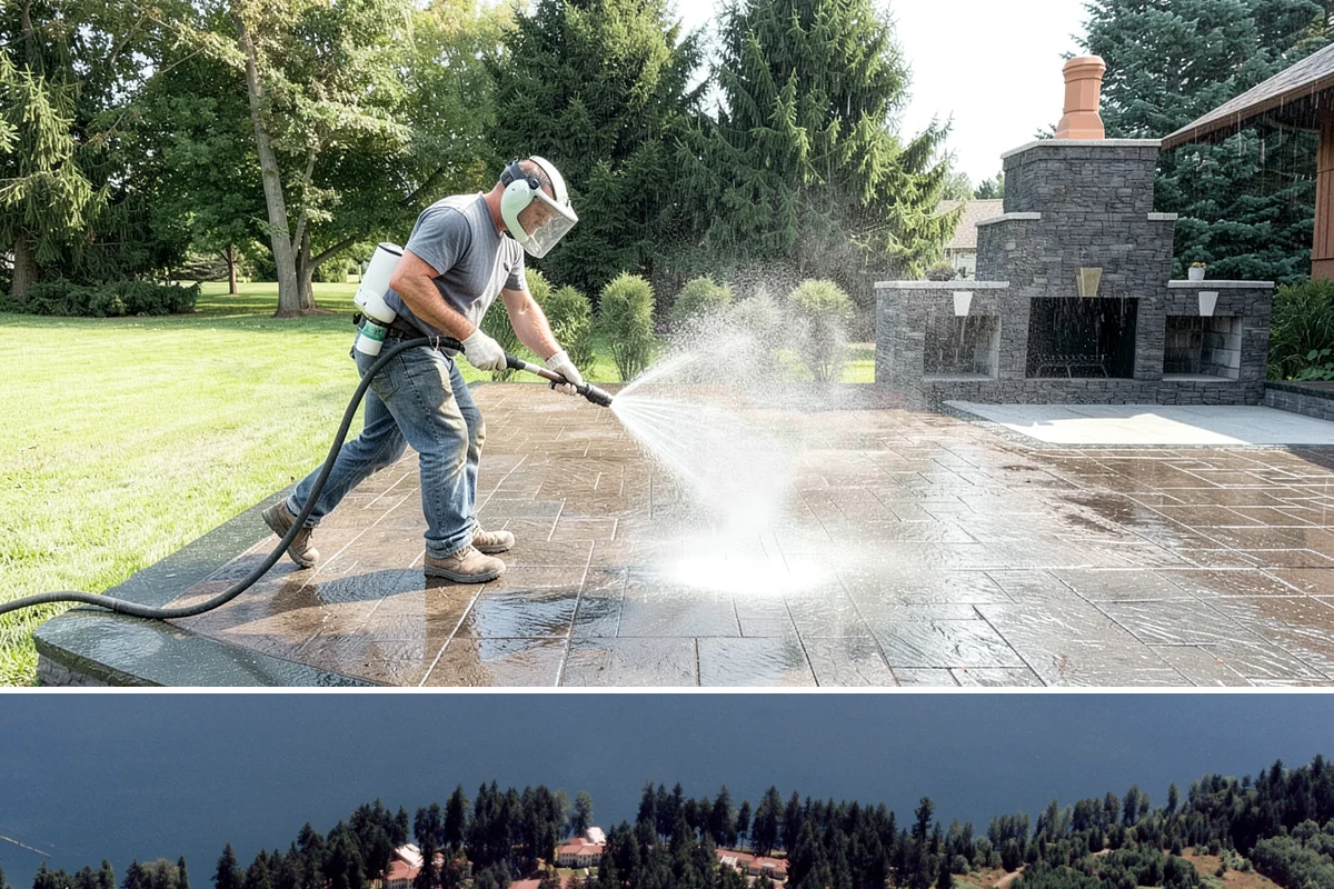 Apartment Pressure Washing in Lakewood, Pierce County, WA - Stairwells and breezeways benefit from twice-yearly cleaning, ideally in spring and fall, to fight persistent Northwest moisture.