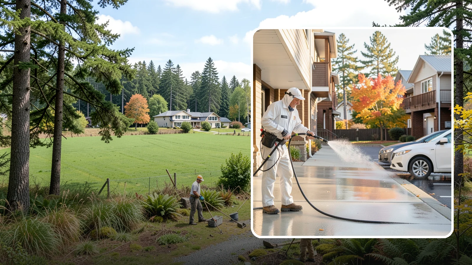 Apartment Pressure Washing in Lyman, Skagit County, WA - We keep Washington apartment complexes clean from breezeways to parking areas so residents feel proud to come home.
