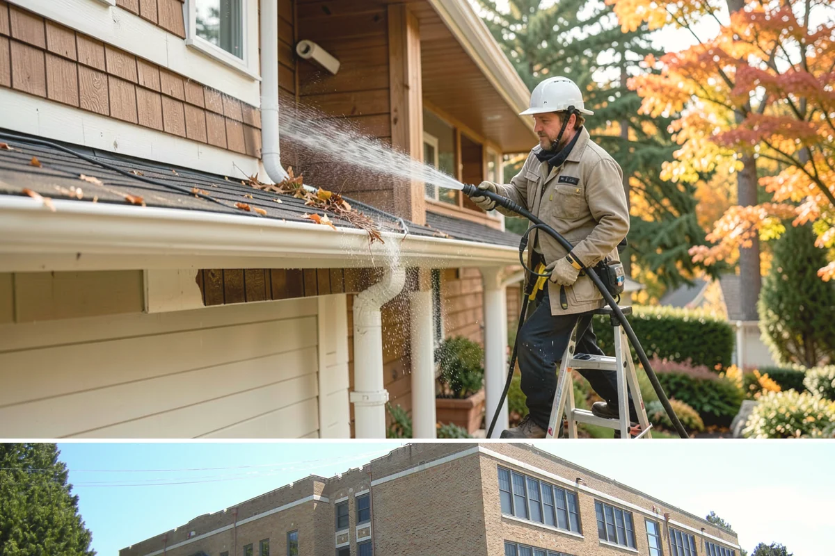 Apartment Pressure Washing in Maple Valley, King County, WA - Stairwells and breezeways benefit from twice-yearly cleaning, ideally in spring and fall, to fight persistent Northwest moisture.