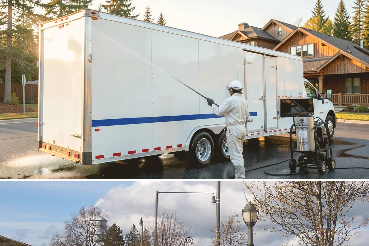 Apartment Pressure Washing in Marysville, Snohomish County, WA - Stairwells and breezeways benefit from twice-yearly cleaning, ideally in spring and fall, to fight persistent Northwest moisture.