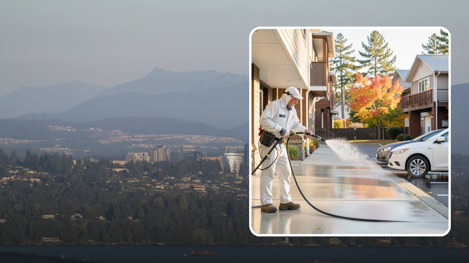 Apartment Pressure Washing in Medina, King County, WA - We keep Washington apartment complexes clean from breezeways to parking areas so residents feel proud to come home.
