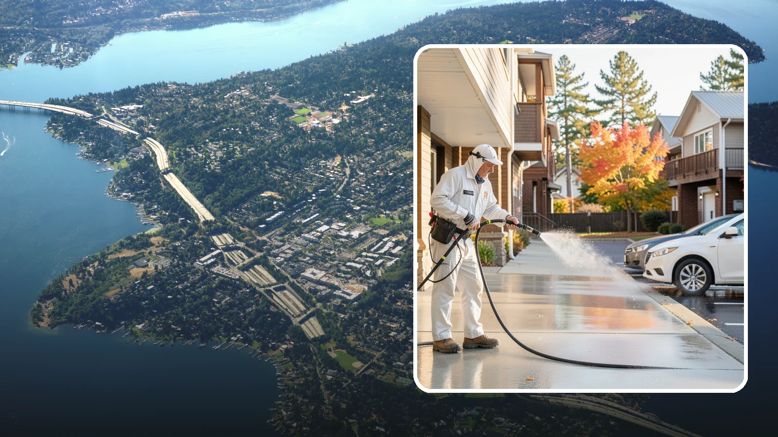 Apartment Pressure Washing in Mercer Island, King County, WA - We keep Washington apartment complexes clean from breezeways to parking areas so residents feel proud to come home.