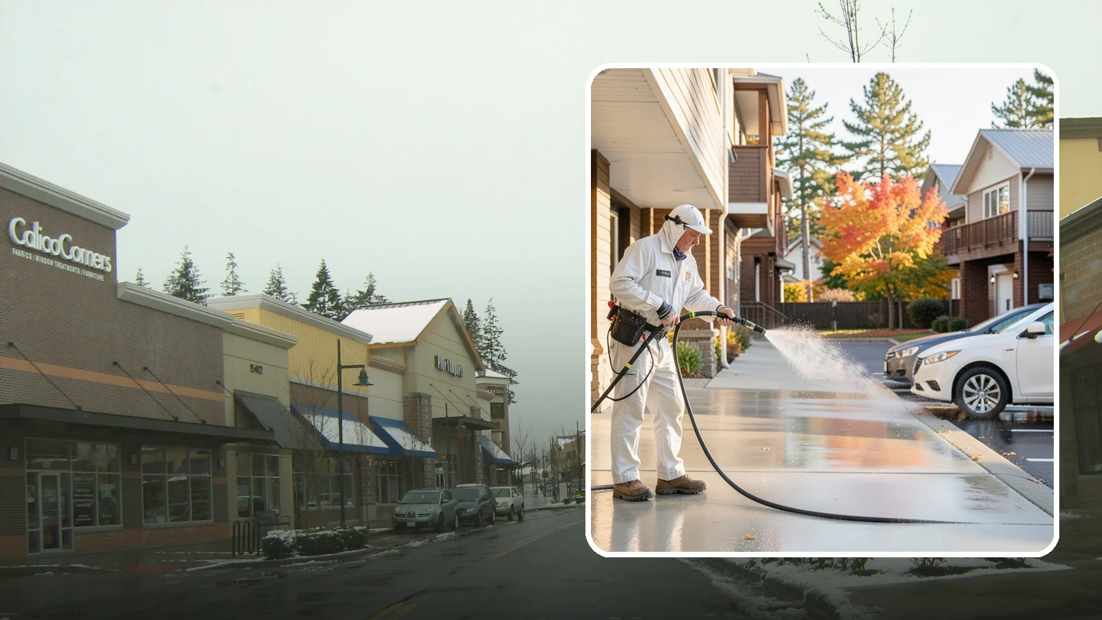 Apartment Pressure Washing in Mill Creek, Snohomish County, WA - We keep Washington apartment complexes clean from breezeways to parking areas so residents feel proud to come home.
