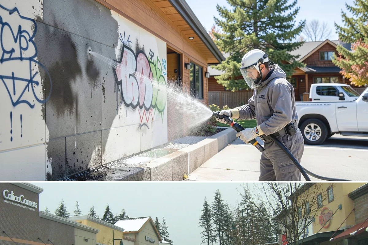Apartment Pressure Washing in Mill Creek, Snohomish County, WA - Stairwells and breezeways benefit from twice-yearly cleaning, ideally in spring and fall, to fight persistent Northwest moisture.