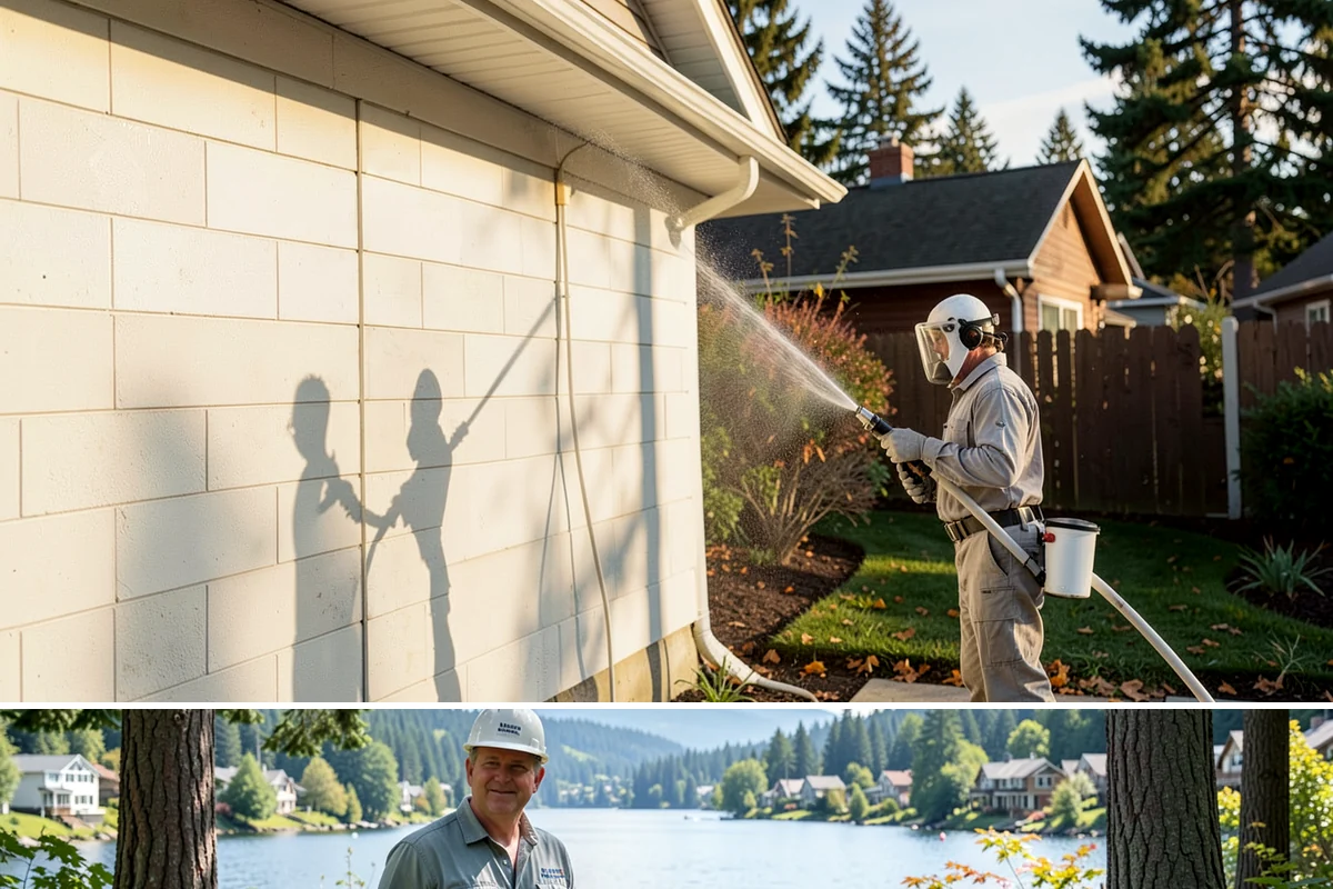 Apartment Pressure Washing in Milton, King County, WA - Stairwells and breezeways benefit from twice-yearly cleaning, ideally in spring and fall, to fight persistent Northwest moisture.