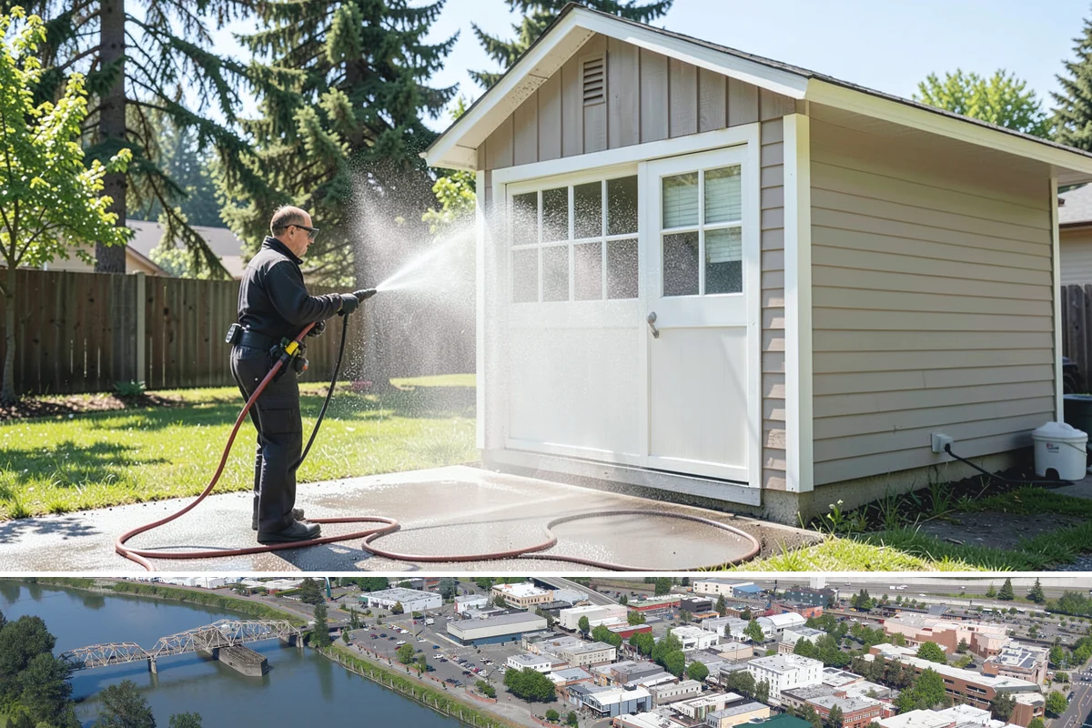 Apartment Pressure Washing in Mount Vernon, Skagit County, WA - Stairwells and breezeways benefit from twice-yearly cleaning, ideally in spring and fall, to fight persistent Northwest moisture.