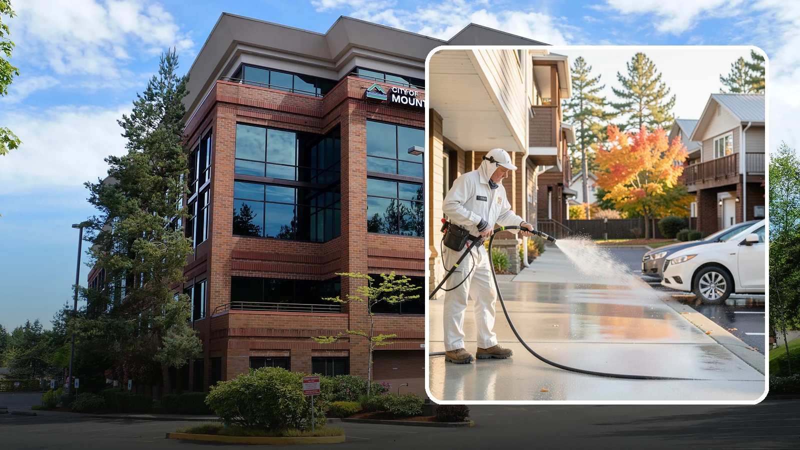Apartment Pressure Washing in Mountlake Terrace, Snohomish County, WA - We keep Washington apartment complexes clean from breezeways to parking areas so residents feel proud to come home.