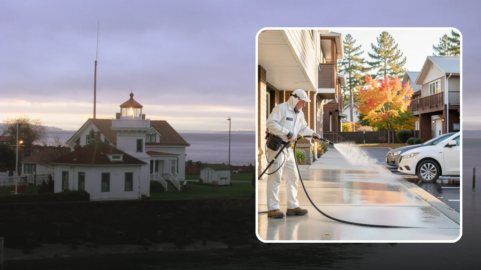 Apartment Pressure Washing in Mukilteo, Snohomish County, WA - We keep Washington apartment complexes clean from breezeways to parking areas so residents feel proud to come home.