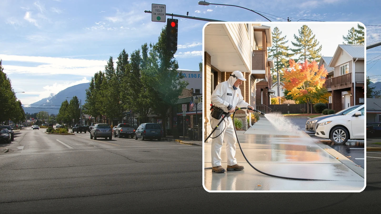 Apartment Pressure Washing in North Bend, King County, WA - We keep Washington apartment complexes clean from breezeways to parking areas so residents feel proud to come home.