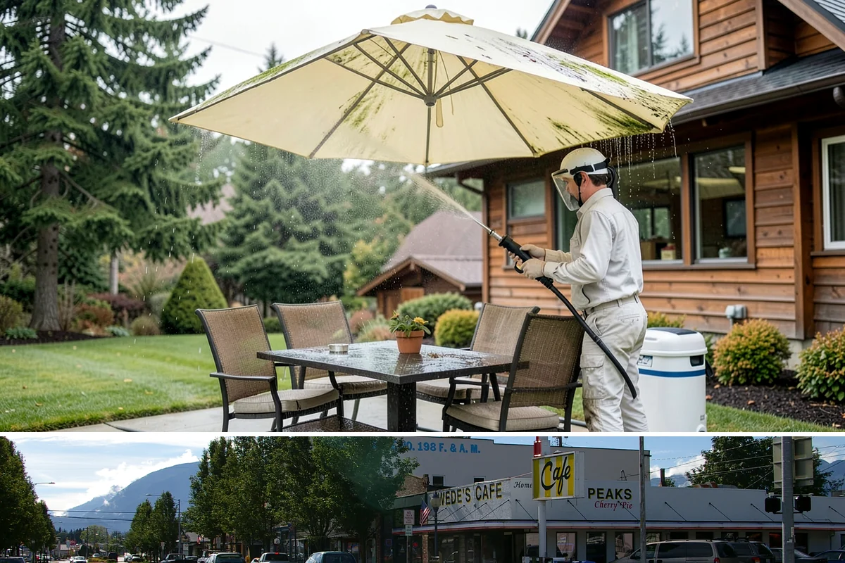 Apartment Pressure Washing in North Bend, King County, WA - Stairwells and breezeways benefit from twice-yearly cleaning, ideally in spring and fall, to fight persistent Northwest moisture.