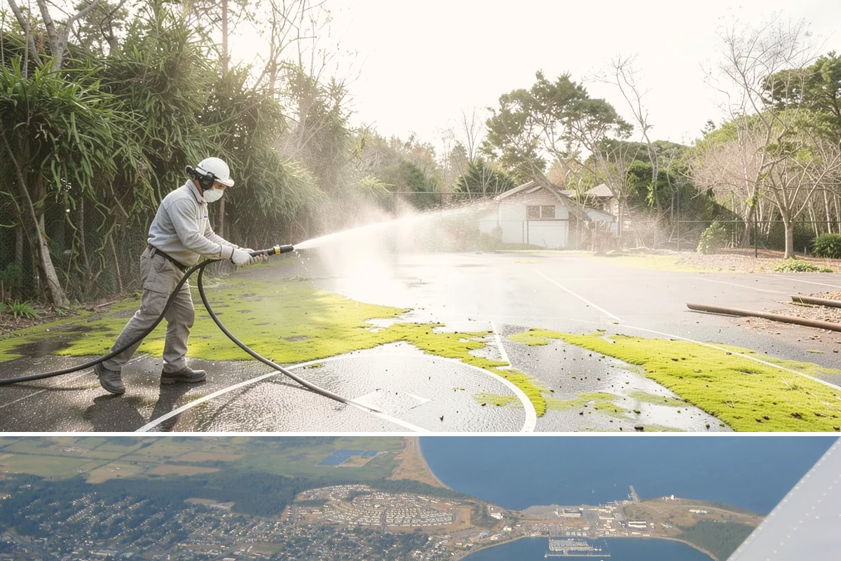 Apartment Pressure Washing in Oak Harbor, Island County, WA - Stairwells and breezeways benefit from twice-yearly cleaning, ideally in spring and fall, to fight persistent Northwest moisture.