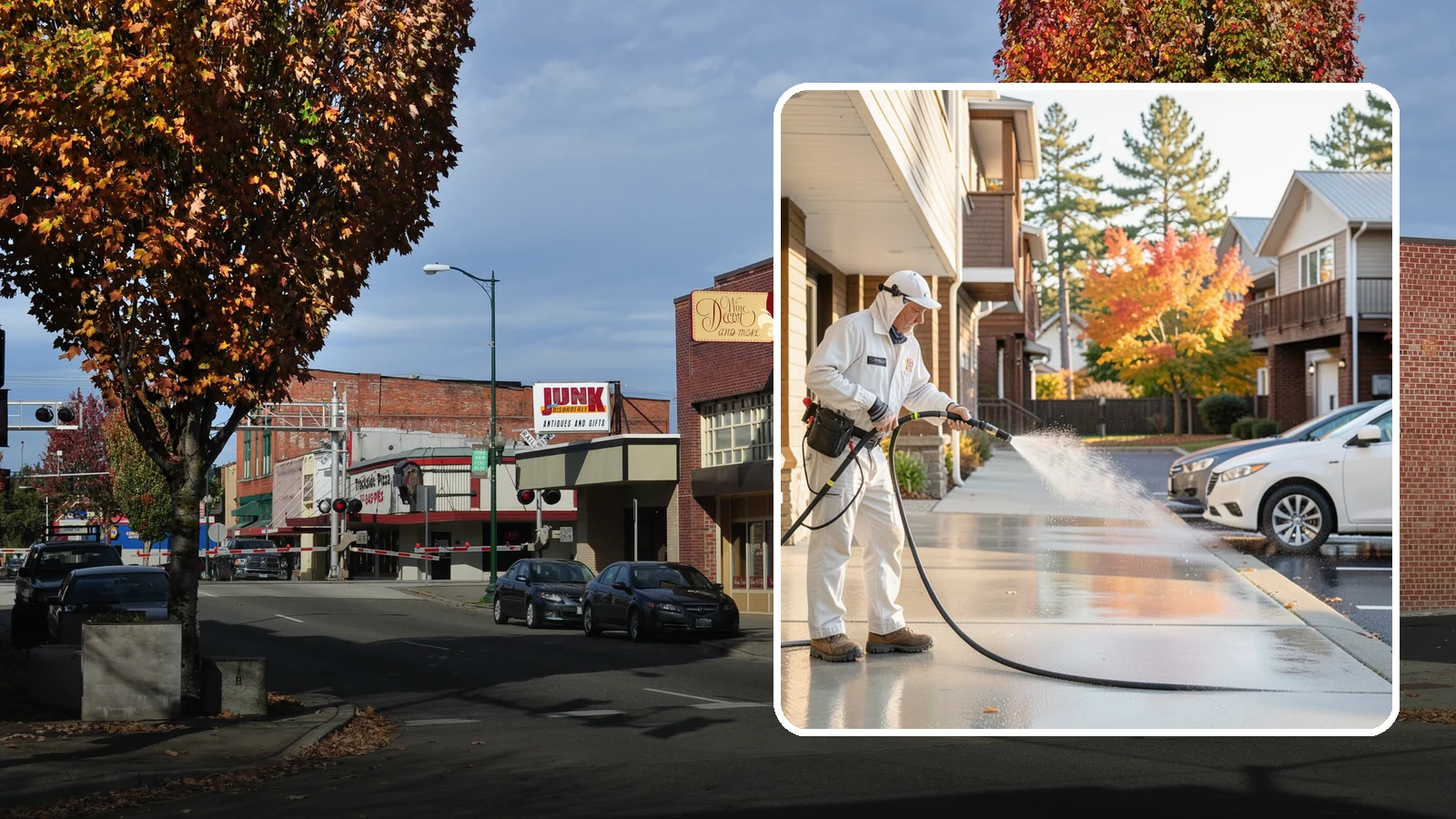 Apartment Pressure Washing in Puyallup, Pierce County, WA - We keep Washington apartment complexes clean from breezeways to parking areas so residents feel proud to come home.