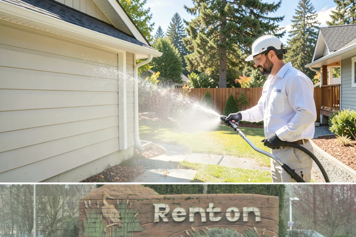 Apartment Pressure Washing in Renton, King County, WA - Stairwells and breezeways benefit from twice-yearly cleaning, ideally in spring and fall, to fight persistent Northwest moisture.