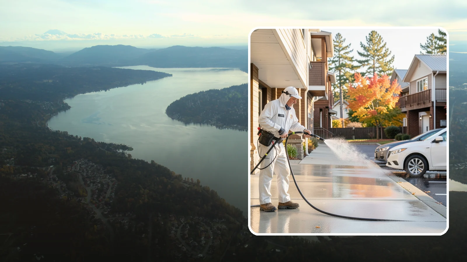 Apartment Pressure Washing in Sammamish, King County, WA - We keep Washington apartment complexes clean from breezeways to parking areas so residents feel proud to come home.