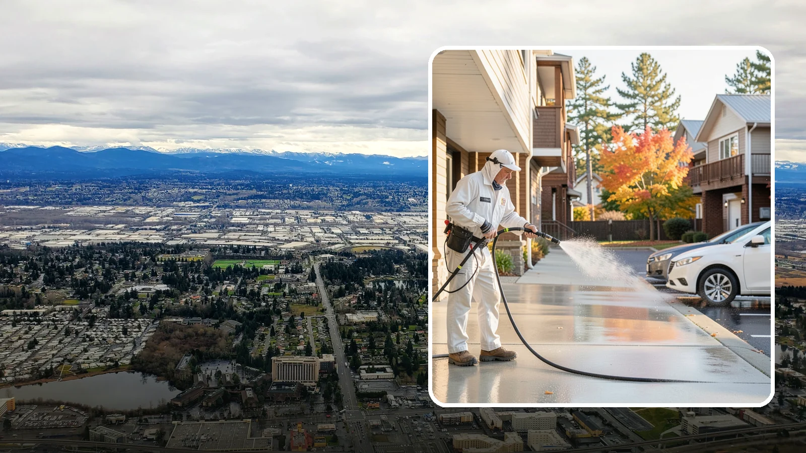 Apartment Pressure Washing in SeaTac, King County, WA - We keep Washington apartment complexes clean from breezeways to parking areas so residents feel proud to come home.