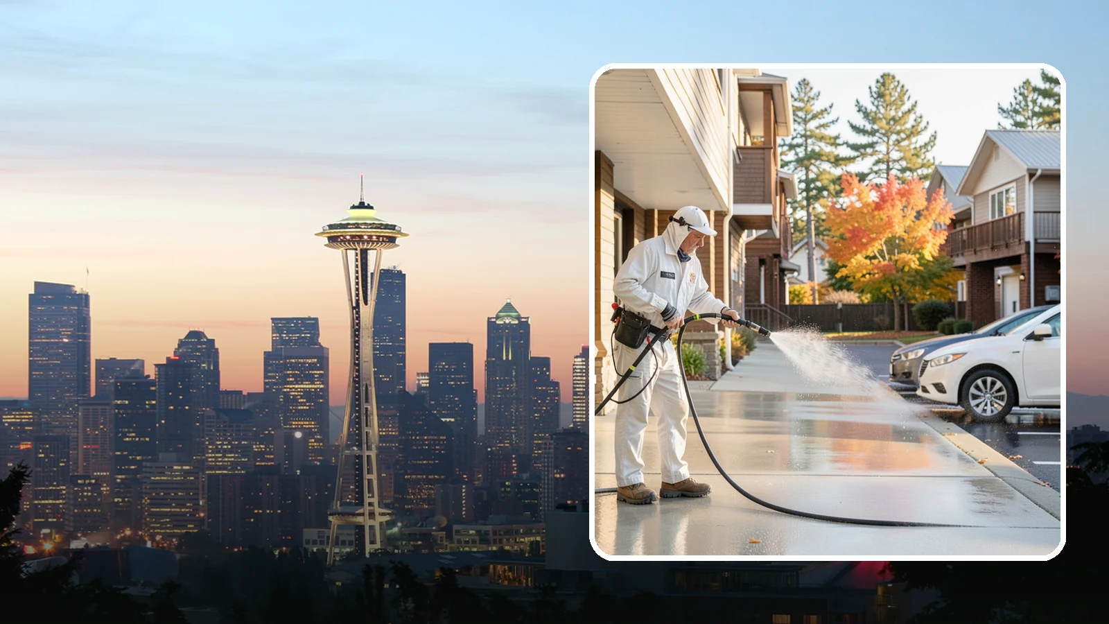 Apartment Pressure Washing in Seattle, King County, WA - We keep Washington apartment complexes clean from breezeways to parking areas so residents feel proud to come home.