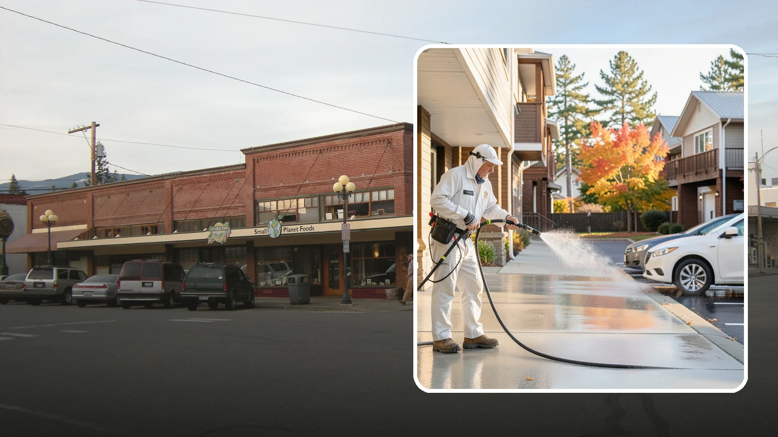 Apartment Pressure Washing in Sedro-Woolley, Skagit County, WA - We keep Washington apartment complexes clean from breezeways to parking areas so residents feel proud to come home.