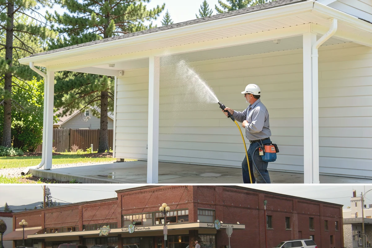 Apartment Pressure Washing in Sedro-Woolley, Skagit County, WA - Stairwells and breezeways benefit from twice-yearly cleaning, ideally in spring and fall, to fight persistent Northwest moisture.