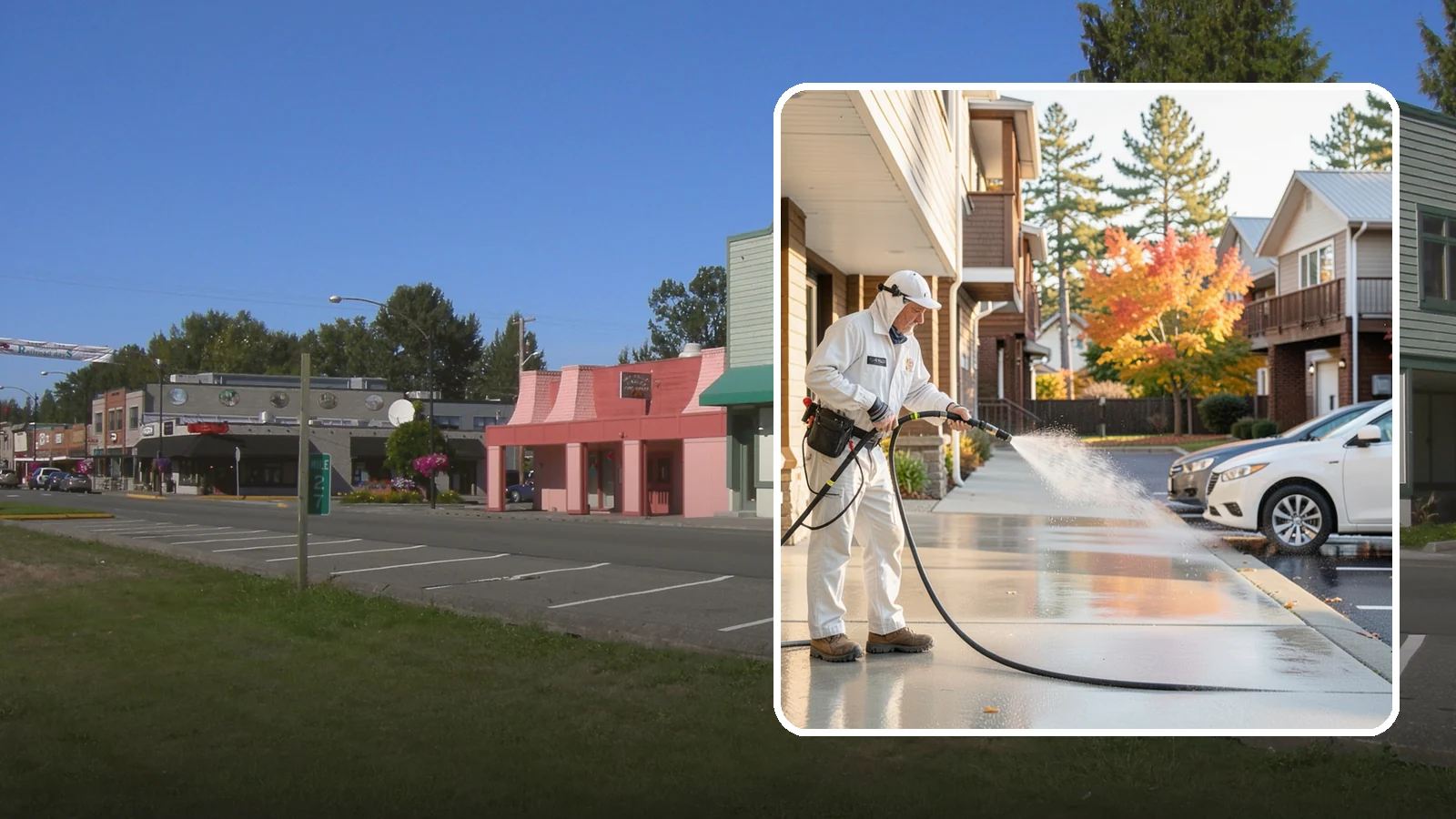 Apartment Pressure Washing in Snoqualmie, King County, WA - We keep Washington apartment complexes clean from breezeways to parking areas so residents feel proud to come home.