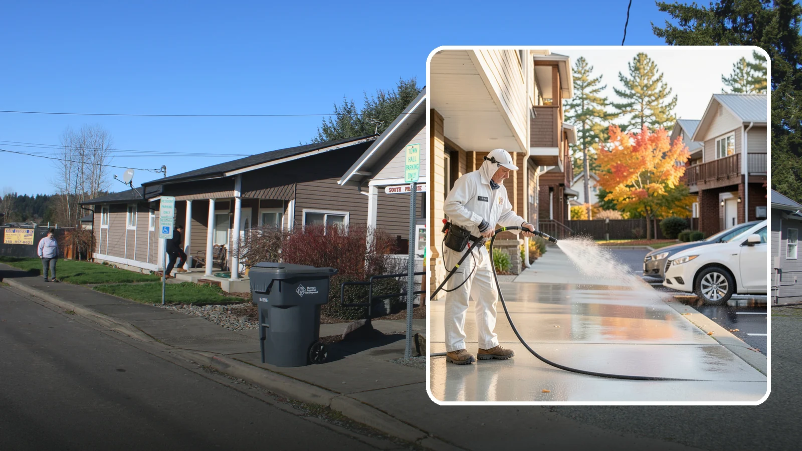 Apartment Pressure Washing in South Prairie, Pierce County, WA - We keep Washington apartment complexes clean from breezeways to parking areas so residents feel proud to come home.