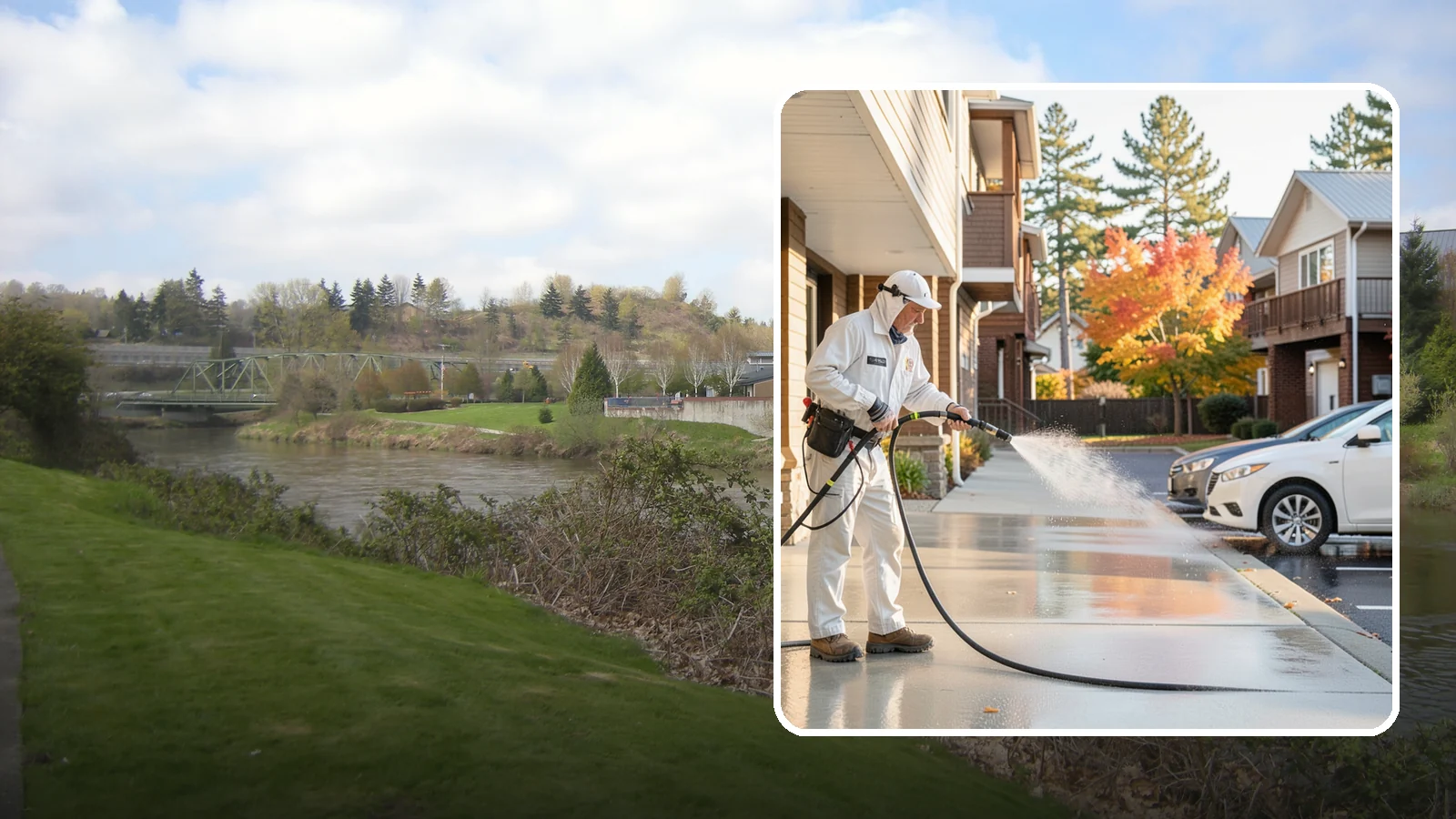 Apartment Pressure Washing in Tukwila, King County, WA - We keep Washington apartment complexes clean from breezeways to parking areas so residents feel proud to come home.